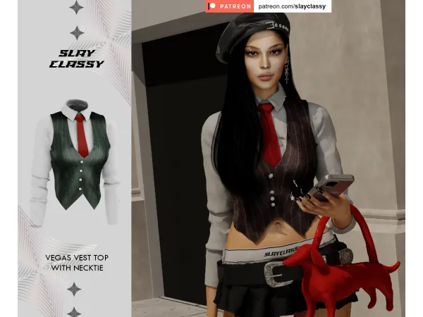 Alpha SC146 VEGAS TOP by slayclassy - The Sims 4 Custom Content