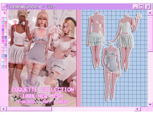 Alpha COQUETTE COLLECTION - The Sims 4 Custom Content