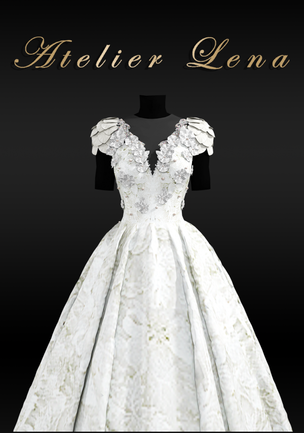 Alpha Blossom Dress by simsfinds - The Sims 4 Custom Content