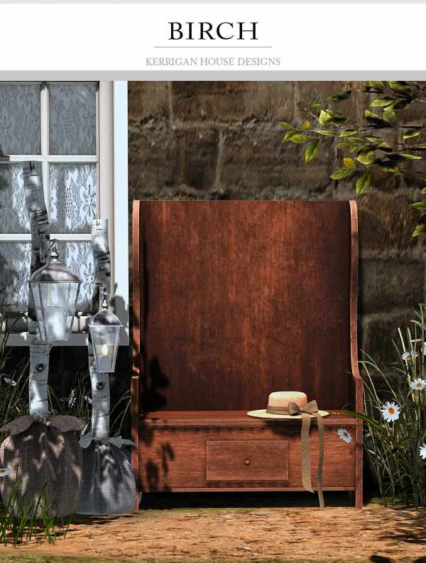 Alpha [KHD] Birch Set by kerriganhouse - The Sims 4 Custom Content