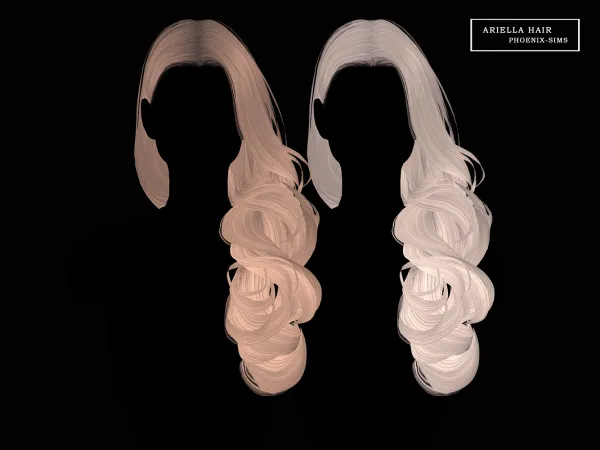 Alpha Ariella Hair - The Sims 4 Custom Content