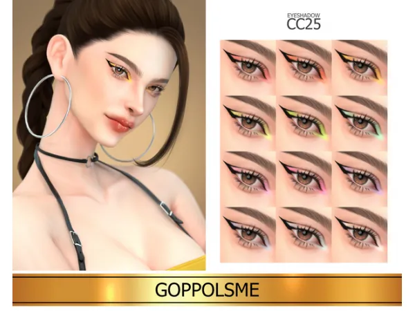 Alpha GPME GOLD Eyeshadow 25 - The Sims 4 Custom Content