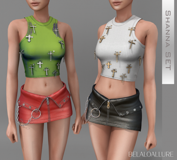 Alpha Shanna Set by simsfinds - The Sims 4 Custom Content