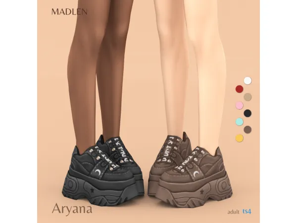 Maxis Match Aryana Sneakers by Madlen - The Sims 4 Custom Content