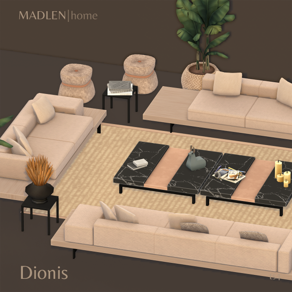 Maxis Match Dionis Living Set by madlensims - The Sims 4 Custom Content