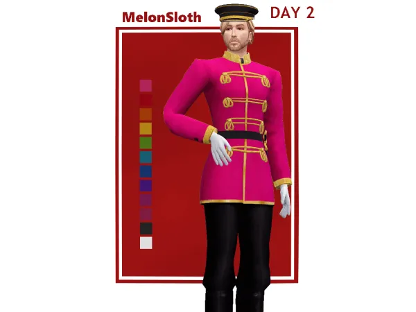 Maxis Match Christmas 2022 Day 2 Alexander uniform - The Sims 4 Custom Content