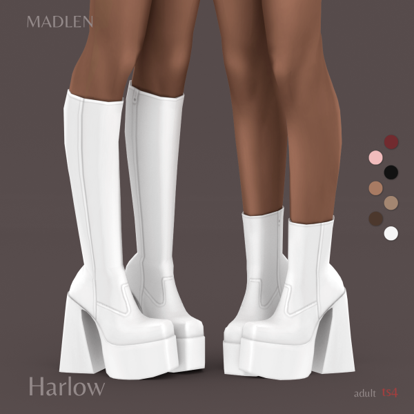 Maxis Match Harlow Boots by madlensims - The Sims 4 Custom Content