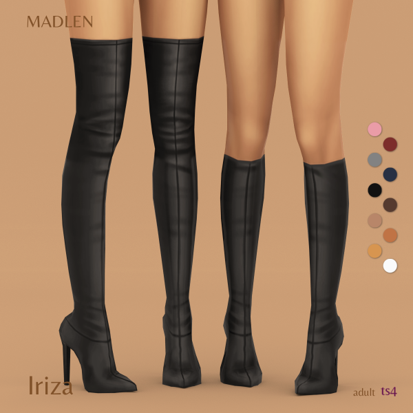 Maxis Match Iriza Boots by madlensims - The Sims 4 Custom Content