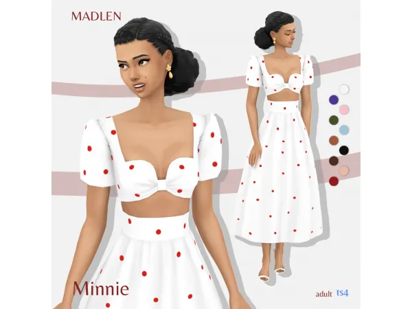 Maxis Match Minnie Outfit by Madlen - The Sims 4 Custom Content