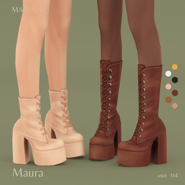 Maxis Match Maura Boots by madlensims - The Sims 4 Custom Content
