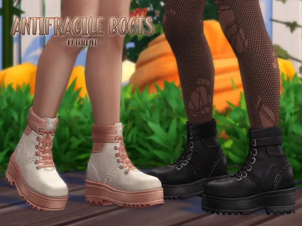 Maxis Match Antifragile Boots by simsfinds - The Sims 4 Custom Content