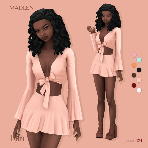 Maxis Match Elin Outfit by madlensims - The Sims 4 Custom Content