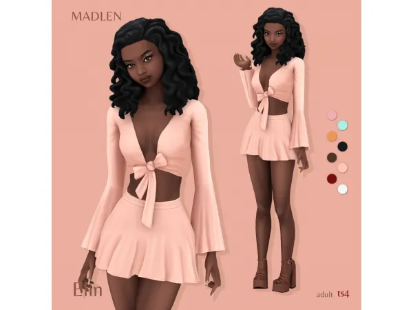 Maxis Match Elin Outfit by Madlen - The Sims 4 Custom Content