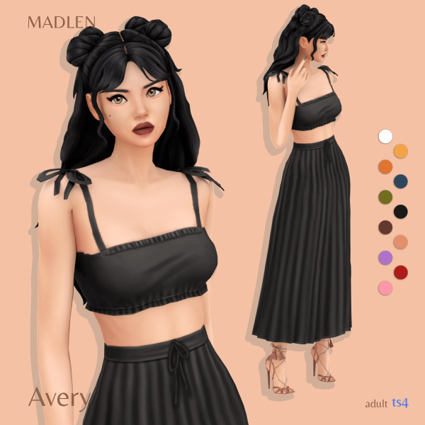 Maxis Match Avery Set by madlensims - The Sims 4 Custom Content