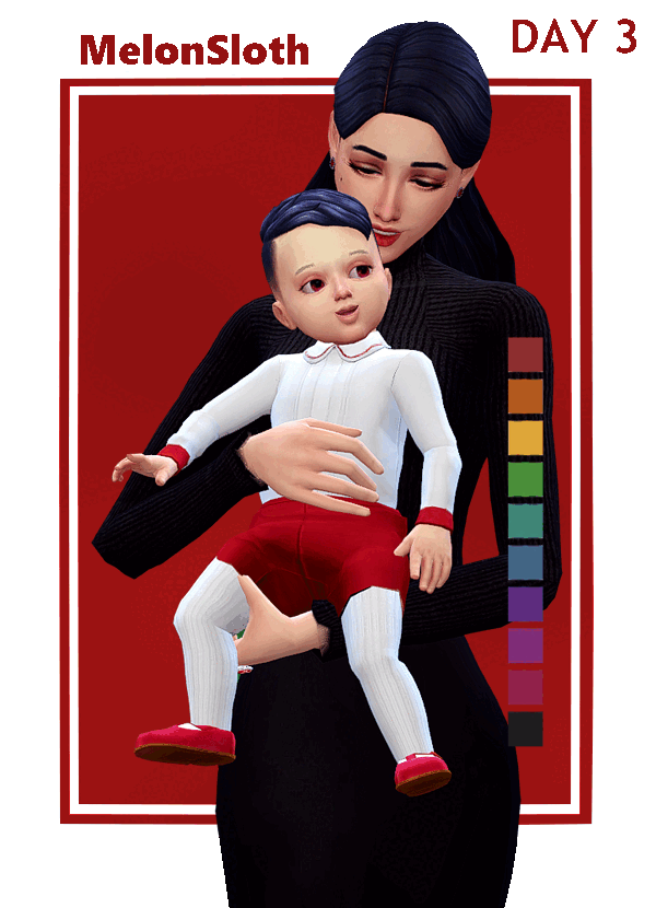 Maxis Match Advent 2022 Day 3 Johann set for toddlers by simsfinds - The Sims 4 Custom Content
