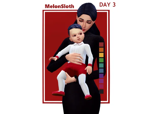 Maxis Match Advent 2022 Day 3 Johann set for toddlers - The Sims 4 Custom Content