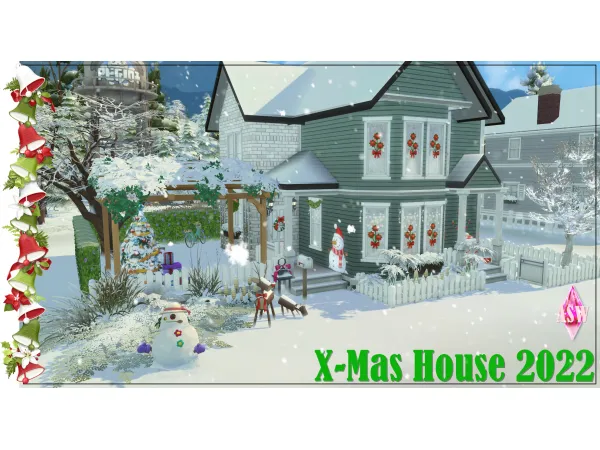 Maxis Match X Mas House 2022 by Annett's Sims 4 Welt ASW - The Sims 4 Custom Content