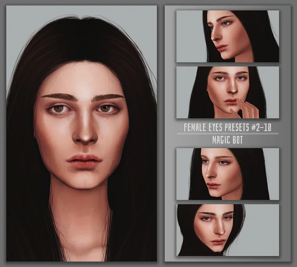 Alpha FEMALE EYES PRESETS #2 10 by simsfinds - The Sims 4 custom content