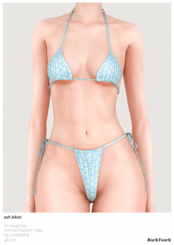 Alpha Ash Bikini by BackTrack - The Sims 4 Custom Content