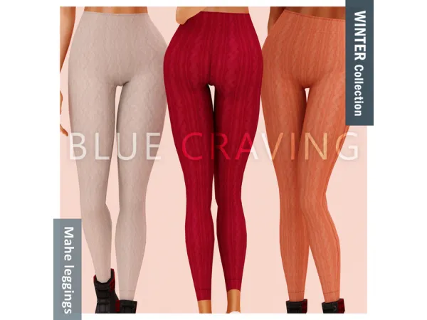 Alpha Blue Craving Mahe leggings by bluecraving - The Sims 4 Custom Content