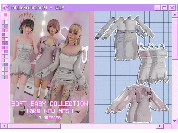 Alpha VIP SOFT BABY COLLECTION by ohmybunnny2 - The Sims 4 Custom Content