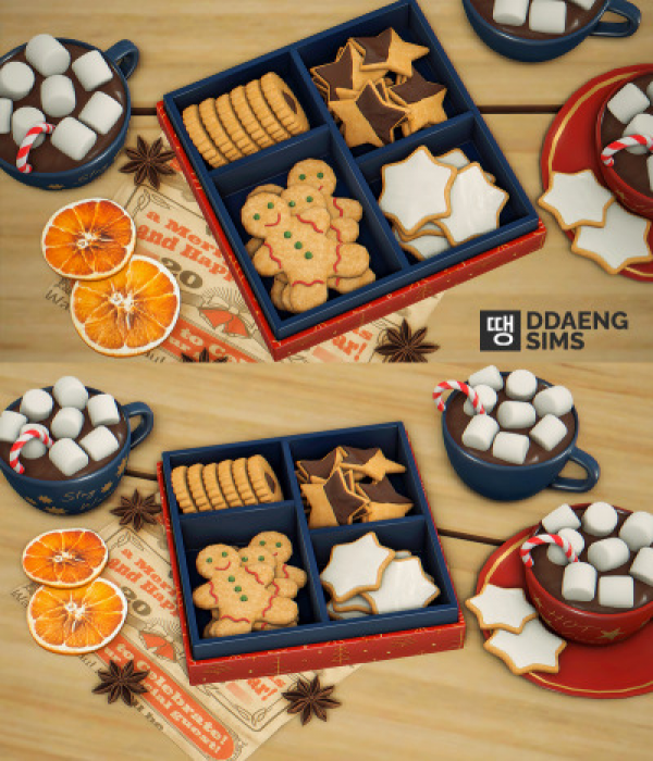 Mix ddaengsims Sims 4 Christmas Sweets by simsfinds - The Sims 4 Custom Content