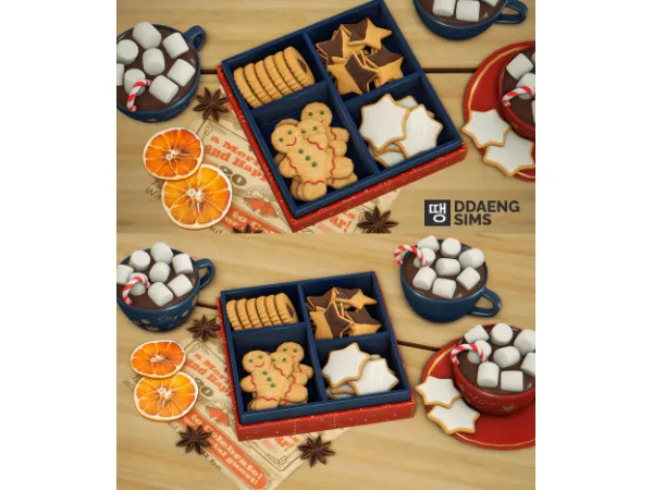 Mix ddaengsims Sims 4 Christmas Sweets - The Sims 4 Custom Content