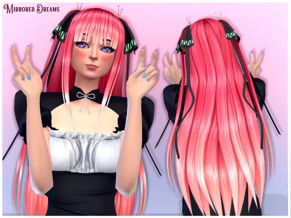 Maxis Match Nino Hair by mirroreddreamscc - The Sims 4 Custom Content