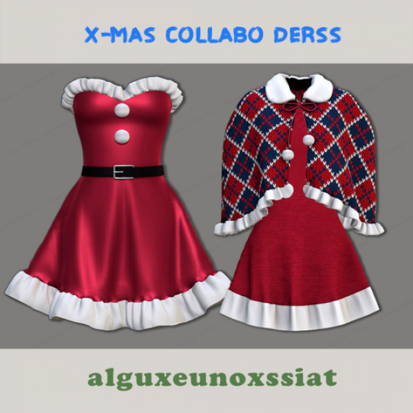 Alpha alguxeunoxssiat X mas collabo by simsfinds - The Sims 4 Custom Content