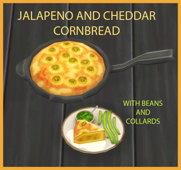 Maxis Match JALAPENO AND CHEDDAR CORNBREAD by simsfinds - The Sims 4 Custom Content