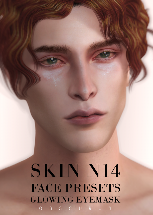 Alpha SKIN N14 GLOWING EYEMASKS AND PRESETS by simsfinds - The Sims 4 Custom Content