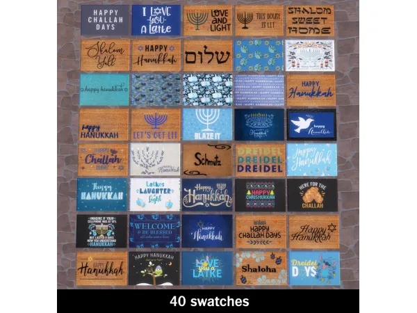 Hanukkah Welcome Mats