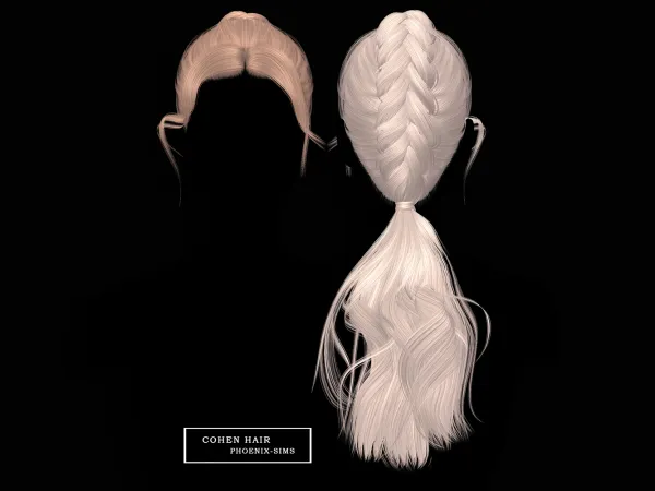 Alpha Cohen Hair - The Sims 4 Custom Content