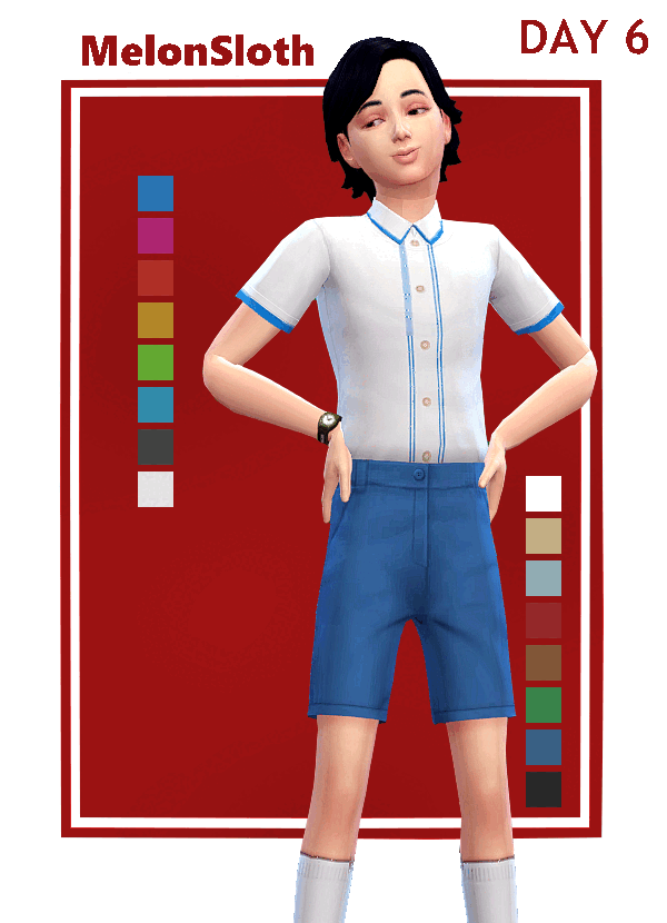Maxis Match Advent 2022 Day 6 Matthew set for children by simsfinds - The Sims 4 Custom Content