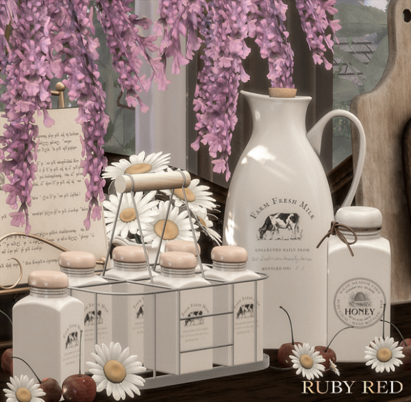 Alpha Farm Life Ceramic Jars Simpearls Advent [FREE] by simsfinds - The Sims 4 Custom Content