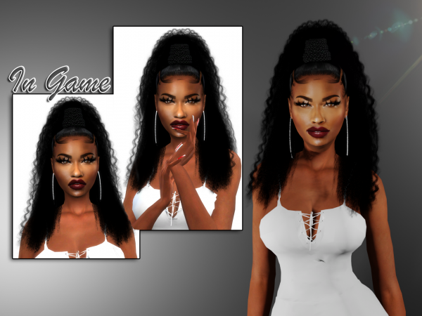 Alpha Crissy Curly Pony For All Ages by simsfinds - The Sims 4 Custom Content