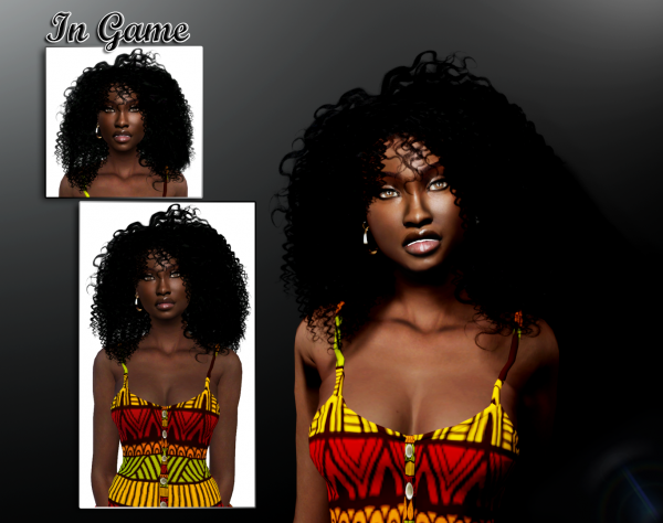 Alpha Ciara Curls by simsfinds - The Sims 4 Custom Content