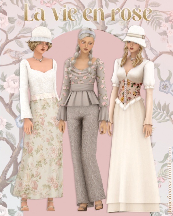 Maxis Match La vie en rose (5 items) by simsfinds - The Sims 4 Custom Content