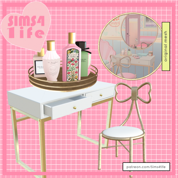 Mix Vanity set by sims41ife - The Sims 4 Custom Content