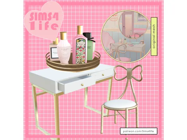 Mix Vanity set - The Sims 4 Custom Content