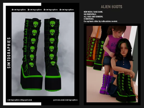 Alien Boots (ALL AGES AND GENDERS)