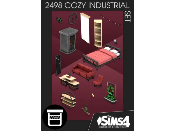 Maxis Match Cozy Industrial by lumenniveus - The Sims 4 Custom Content