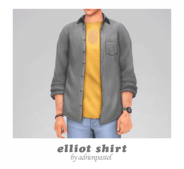 Maxis Match Elliot Shirt by simsfinds - The Sims 4 Custom Content