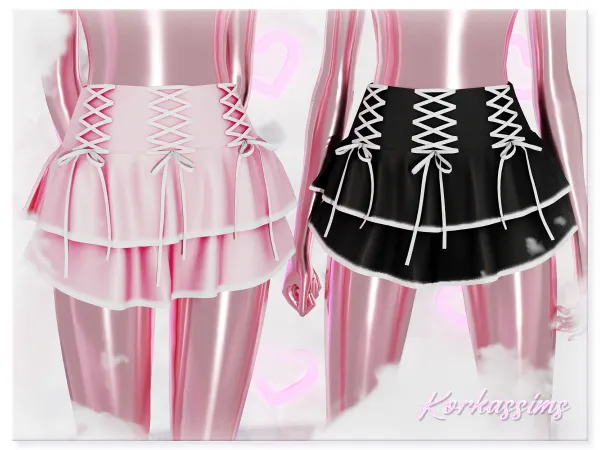 Alpha Pretty skirt by korkassims - The Sims 4 Custom Content