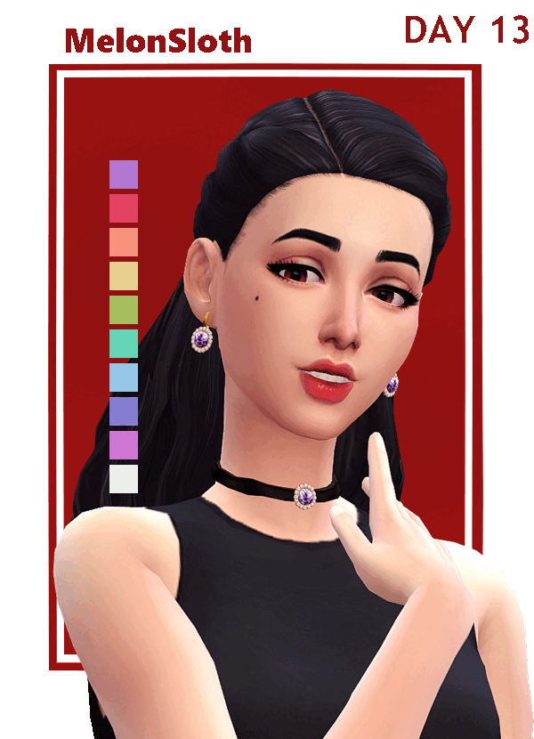 Mix Advent 2022 Day 13 Blankett choker and earring set by simsfinds - The Sims 4 Custom Content