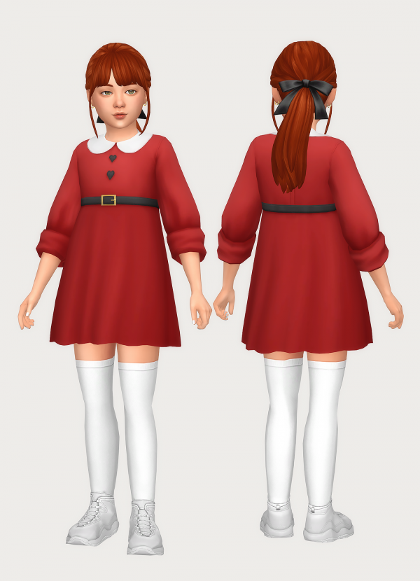 Maxis Match festive dress by simsfinds - The Sims 4 Custom Content