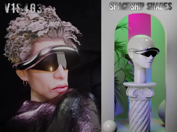 Alpha spaceship shades by v1s4g3 - The Sims 4 custom content