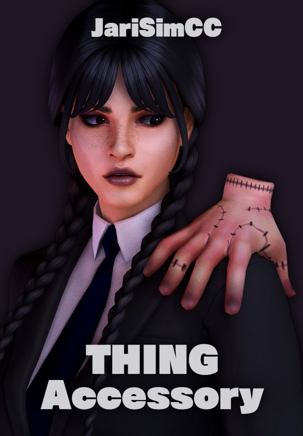 Maxis Match JariSimCC TheAddamsFamily Thing Accessory by simsfinds - The Sims 4 Custom Content