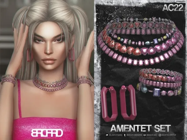 Alpha AMENTET SET [AC22 DAY 15] by bradford - The Sims 4 Custom Content
