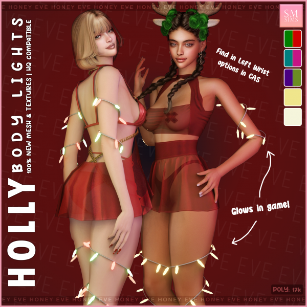 Mix HONEY Body Lights by smsims - The Sims 4 Custom Content